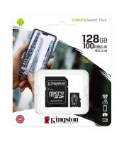 Kingston - MicroSD 128GB, Canvas Go! Plus, Class 10 UHS-I U1 V10 A1, Read up to 100MB/s, w/SD adapter